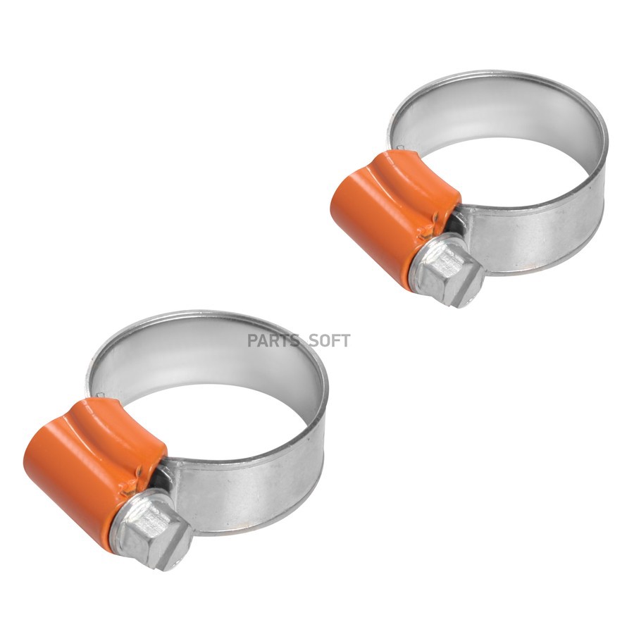 Хомут на патрубки AIRLINE червячный 16--25 мм (оцинкованный, усиленный, ширина 11,7 мм, 2 шт.) - AIRLINE None None